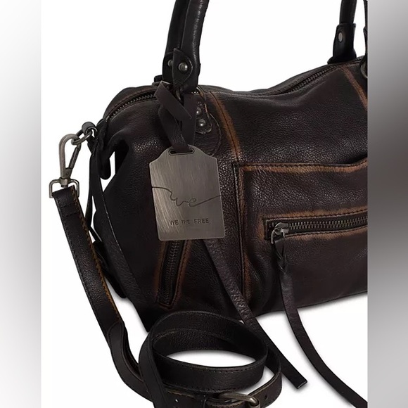 We The Free by Free people Baby Emerson Tote Bag leather in black - Picture 4 of 14